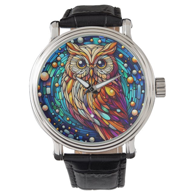 Tranquillity in Glass Bench And Flowers On Stained Watch (Front)