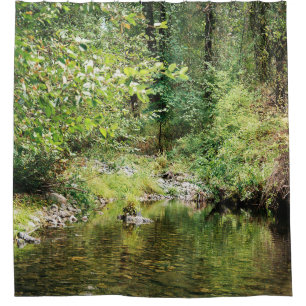 Tranquillity in the woods...... shower curtain
