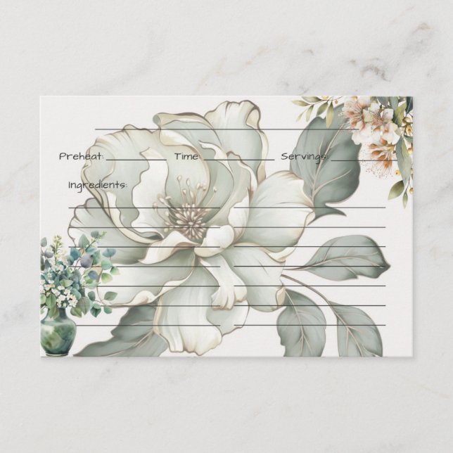 Tranquillity Recipe Card (Front)