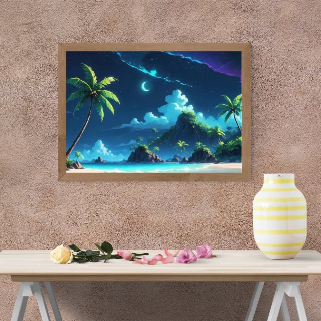Tranquillity Under the Moonlit Sky Photo Print (Creator Uploaded)