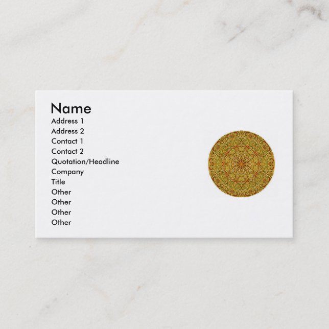 Tranquillity -  Zen Buddhist inspired Business Business Card (Front)