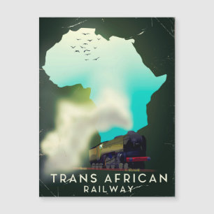 Trans African Railway Travel poster