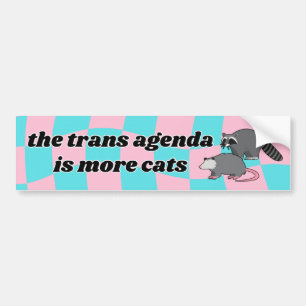 Trans Agenda Bumper Sticker