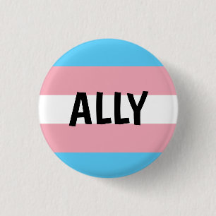 Trans Ally 3 Cm Round Badge