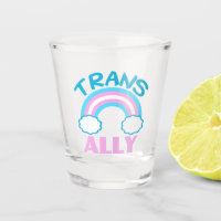 Trans Ally Transgender Rainbow Blue Pink White
