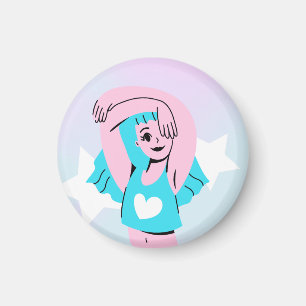 trans art on magnet