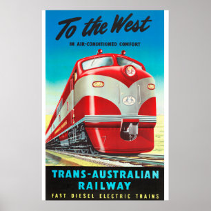 Trans-Australian Railway Poster