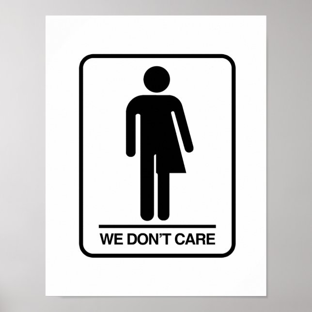 Trans Bathroom Sign (Front)