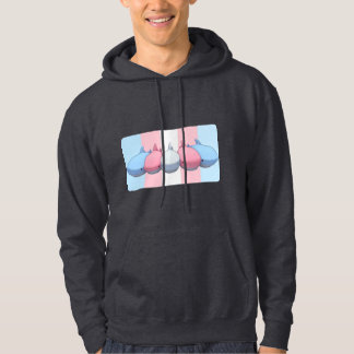 Trans  Blåhaj Flag Hoodie