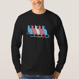 Trans Cats Cute Gay Pride Equality LGBTQ Pride Mon T-Shirt