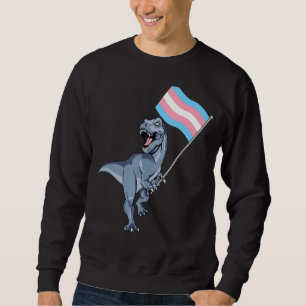 Trans Dinosaurs Transexual Dino Lgbt Pride Transge Sweatshirt