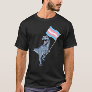 Trans Dinosaurs Transexual Dino Lgbt Pride Transge T-Shirt
