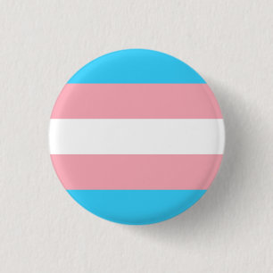 trans flag 3 cm round badge