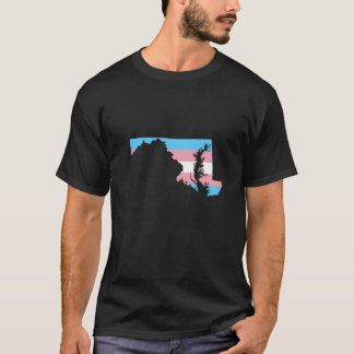 Trans Flag Maryland LGBT Pride Support family T-Shirt