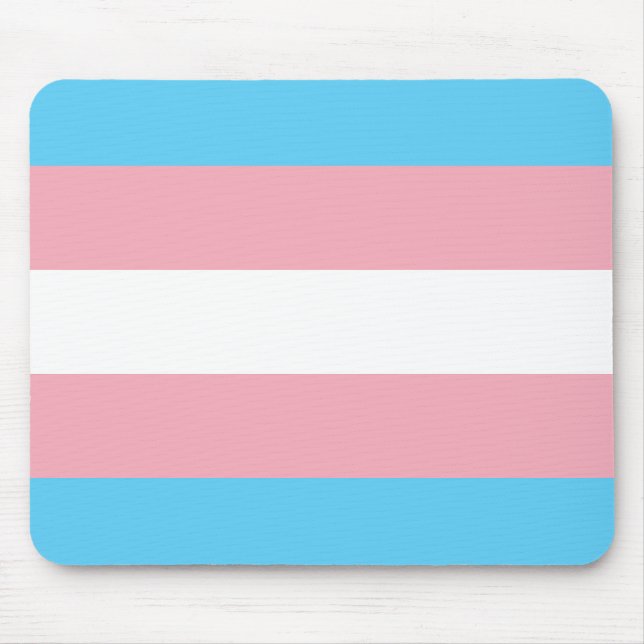 Trans Flag Mouse Pad (Front)