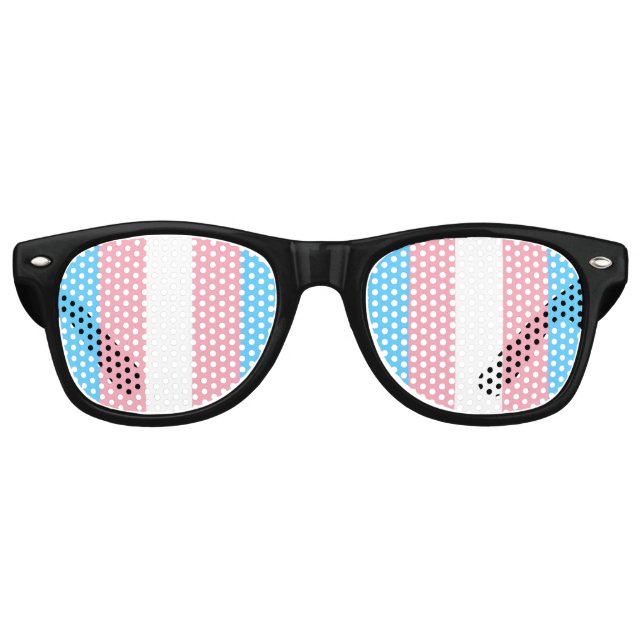 trans flag on sunglasses (Front)