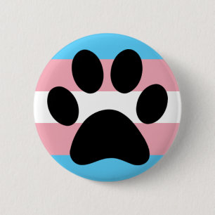 Trans furry pride 6 cm round badge