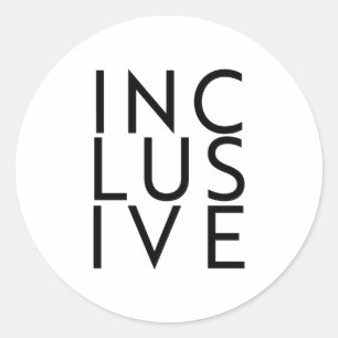 Trans Inclusive Classic Round Sticker