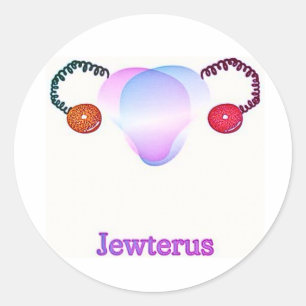 Trans Jewterus Classic Round Sticker