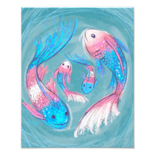 Trans Koi Photo Print