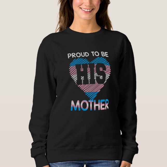 Trans Mum Trans Pride Flag Transgender Mother Lgbt Sweatshirt (Front)