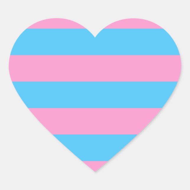 Trans Pride (1999 Historical) Heart Sticker (Front)