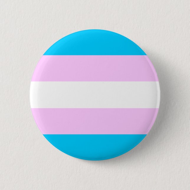 Trans Pride 6 Cm Round Badge (Front)