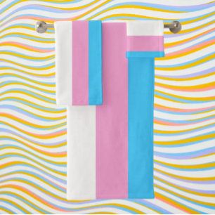 Trans Pride Bath Elegance Bath Towel Set