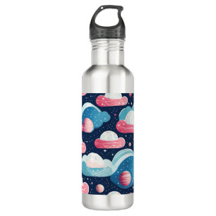 Trans Pride Cute Abstract Galaxy Planets 710 Ml Water Bottle