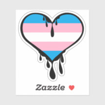 Trans Pride Dripping Heart
