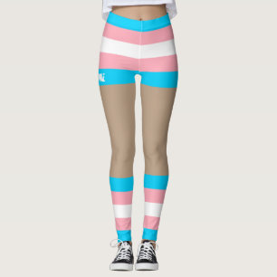 Trans Pride Faux Shorts & Legs  Leggings
