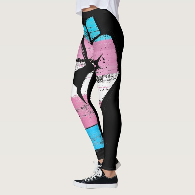 Trans Pride Fist Leggings (Left)