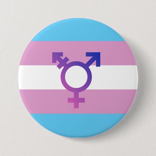 Trans Pride Flag 7.5 Cm Round Badge (Front)