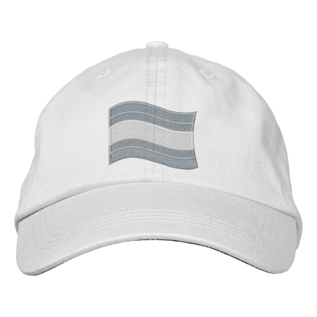 Trans Pride Flag Embroidered Baseball Cap (Front)