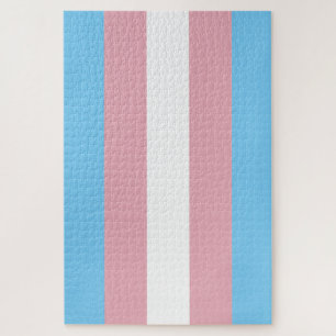 Trans Pride Flag  Jigsaw Puzzle