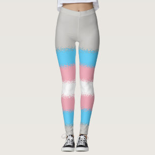 Trans Pride Flag Leggings