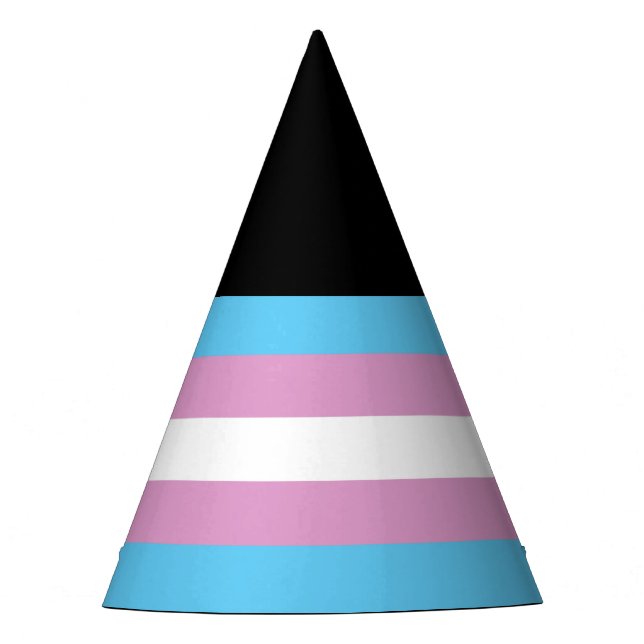 Trans Pride Flag Party Hat (Front)