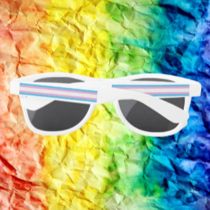 Trans Pride Flag Party Sunglasses