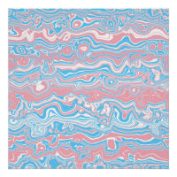 Trans Pride Flag Trippy Boho Groovy Wavy Stripes