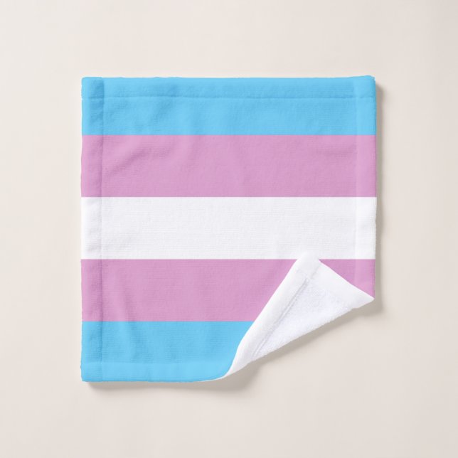 Trans Pride Flag Wash Cloth (Wash Cloth)