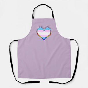 Trans Pride Heart Apron