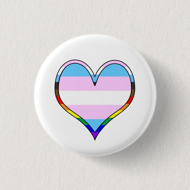 Trans Pride Heart Button (Front)