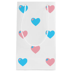 Trans Pride Hearts Gift Bag
