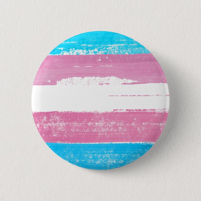 Trans Pride Paint 6 Cm Round Badge (Front)