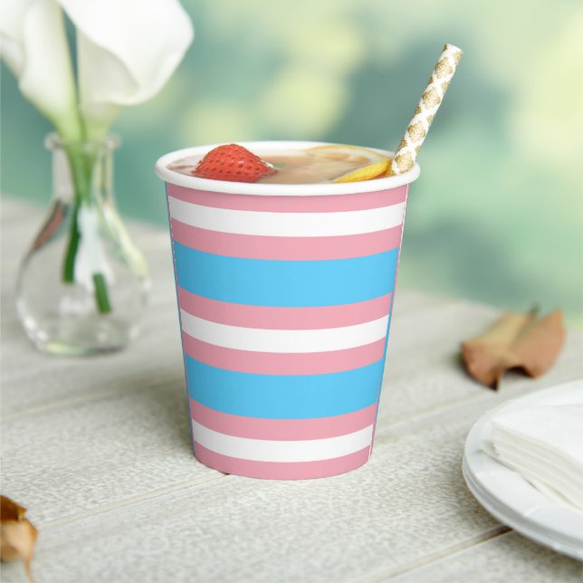 Trans Pride! Paper Cups (Insitu)