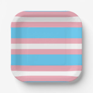 Trans Pride! Paper Plate