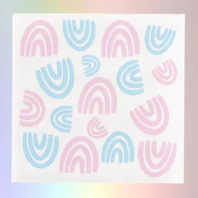 Trans Pride Pastel Rainbow Paper Napkin (Creator Uploaded)