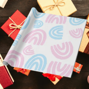 Trans Pride Pastel Rainbow Wrapping Paper