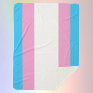 Trans Pride Sherpa Embrace Blanket
