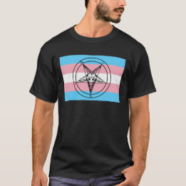 Trans Pride Sigil of Baphomet T-Shirt
